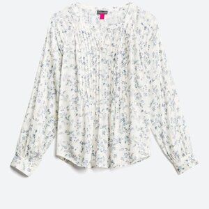 Delinah Pleat Detail Texture Top